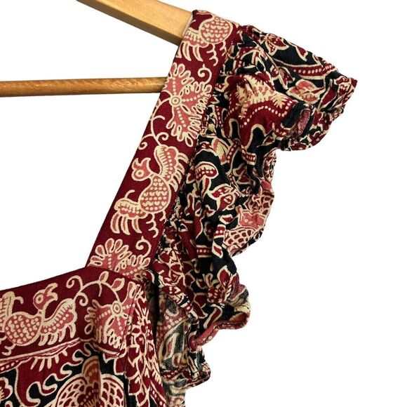 Anthropologie Love the Label Maxi Dress Size Small Love Sam Jaipur floral boho - Picture 10 of 11